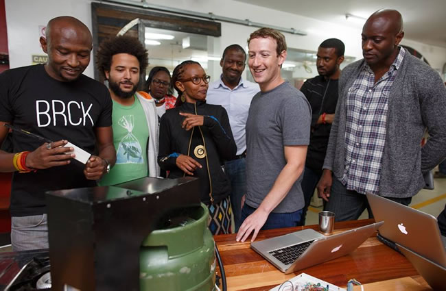 Facebook CEO Zuckerberg visits Kenya