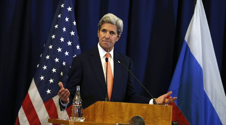 John Kerry US secretary of State John Kerry US secretary of state US russia military partnership Syria civil war peace talks Syrian President Bashar Assad United States Russia US Syria world news Indian express news