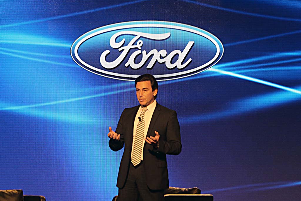 Ford CEO Mark Fields criticized Republican presidential candidate Donald Trump for his recent comments about the automaker