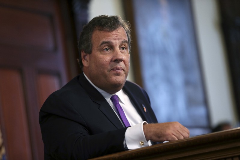 Gov. Chris Christie, in August CREDIT AP