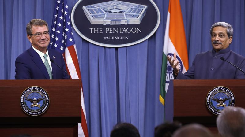 Carter, Parrikar to meet at Pentagon on Monday