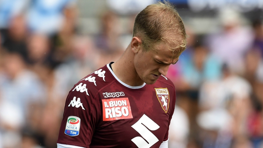 Pictured: Joe Hart trains with Torino for the first time