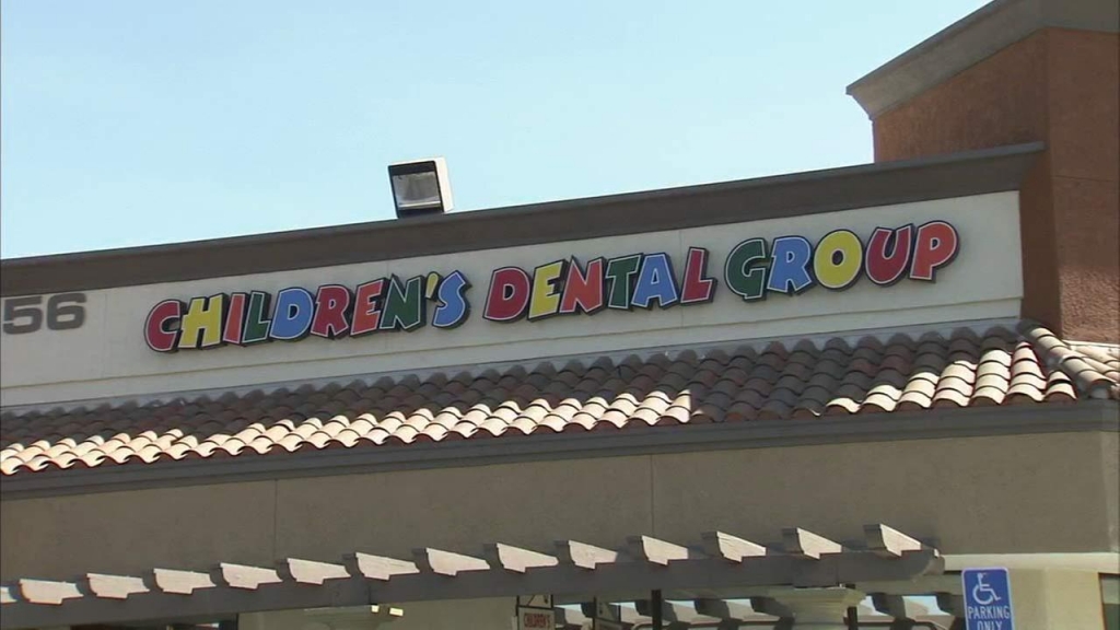 The sign for Childrens Dental Group in Anaheim is seen in this undated file