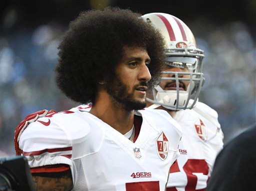 San Francisco 49ers quarterback Colin Kaepernick walks off the field after warm ups before an NFL preseason football game against the San Diego ChargersThursday Sept. 1 2016 in San Diego