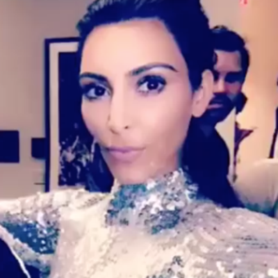 Kim Kardashian and North West Have the Ultimate Twinning Moment in Silver Sequined Dresses