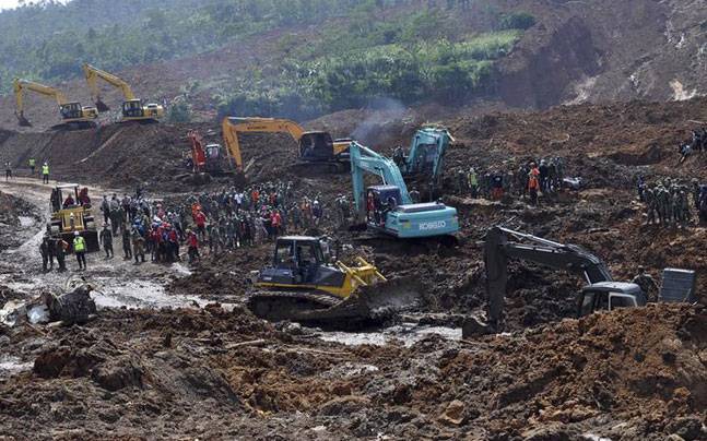 Landslide in Indonesia