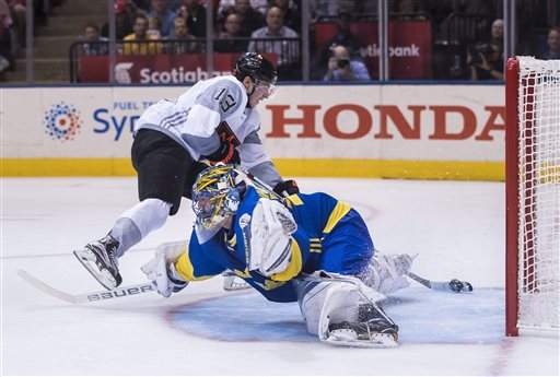 MacKinnon, North America beats Sweden in overtime