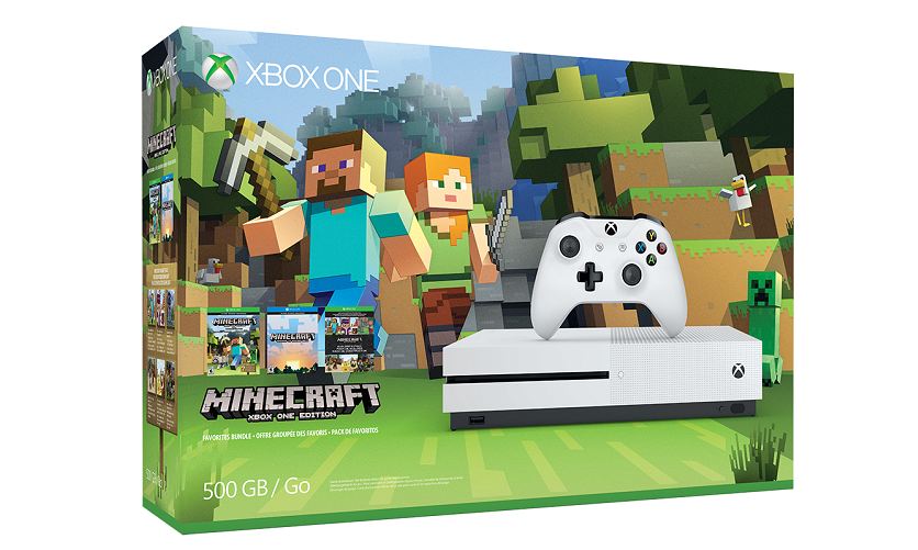 The latest Xbox One S bundle features Minecraft, $299 for the 500GB model