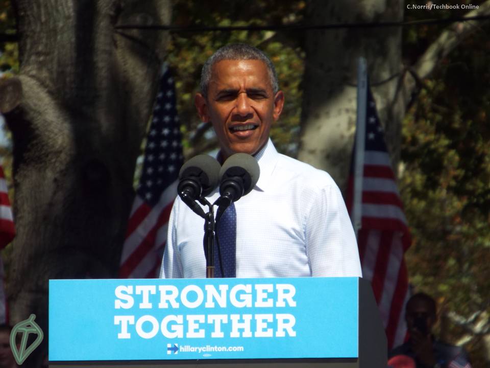 Mr. Barack Obama speaks in Philadelphia for the last time as President of the United States