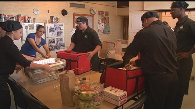 Olive Garden feeding downtown firefighters today