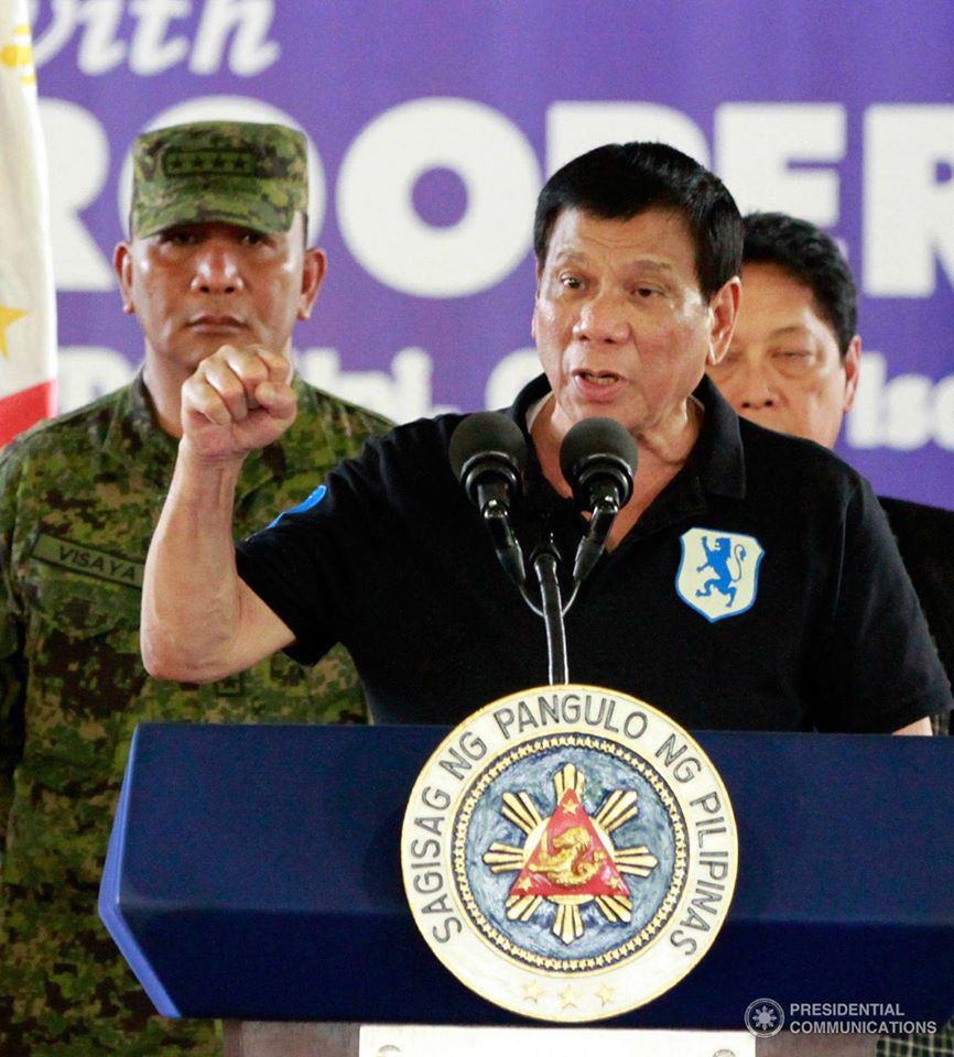 Philippine president Rodrigo Duterte