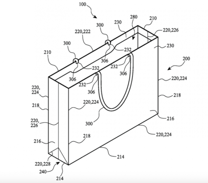 Apple files patent for paper bag