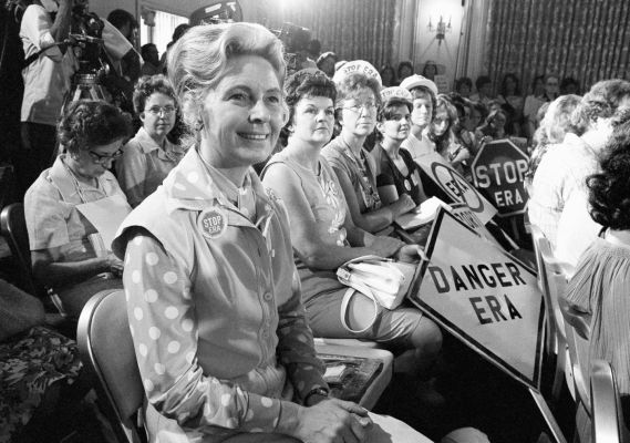 Phyllis Schlafly left national chairman of Stop ERA