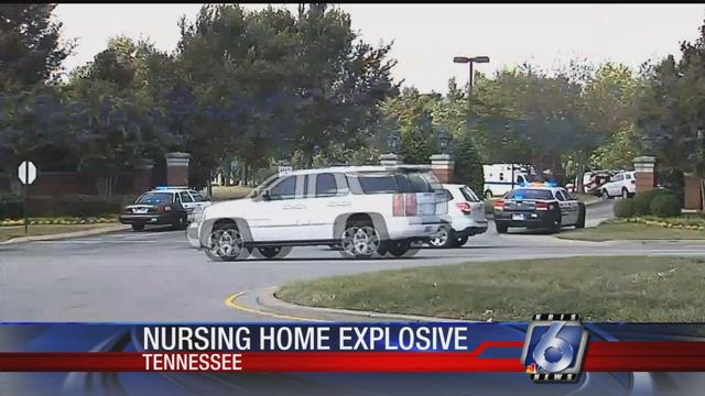 Police in Tennessee are searching for a man allegedly placing an explosive device at a care facility