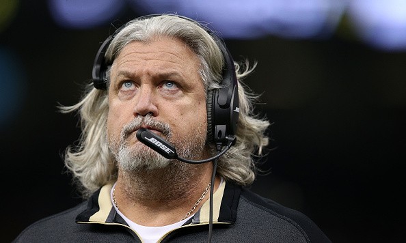 NEW ORLEANS LA- OCTOBER 26 Defensive coordinator of the New Orleans Saints Rob Ryan looks on during the first quarter against the Green Bay Packers at Mercedes Benz Superdome