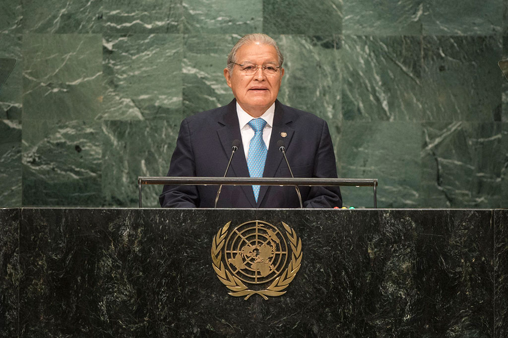 Salvador Sánchez Cerén President of El Salvador addresses the general debate of the General Assembly’s seventy-first session. UN