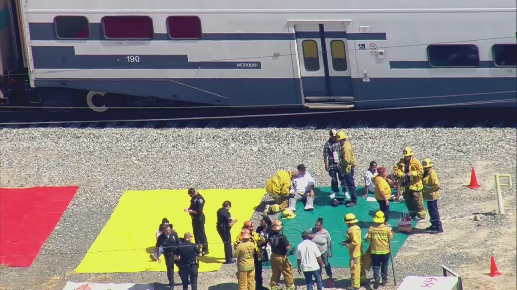 At Least 10 Injured After Metrolink Train and Box Truck Collide in Sun Valley: LAFD