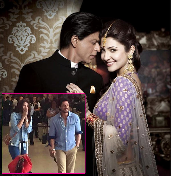 What are Shah Rukh Khan and Anushka Sharma doing at the Amsterdam airport