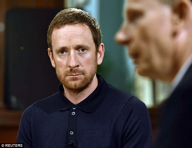 Sir Bradley Wiggins appeared on the BBC to discuss his drug controversy with Andrew Marr