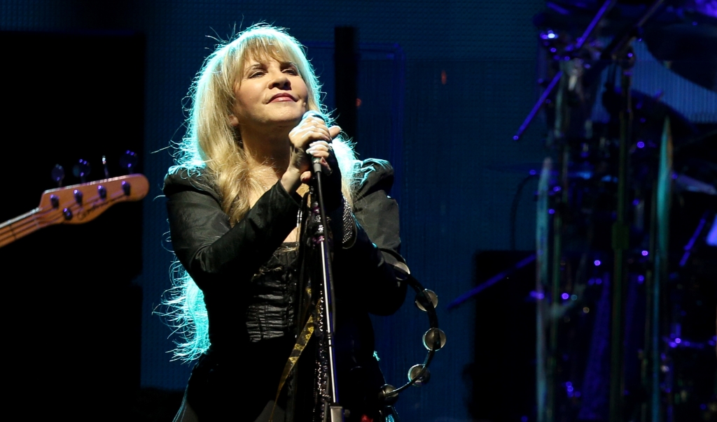 Stevie Nicks of Fleetwood Mac performs at the Los Angeles Dodgers Foundation Blue Diamond Gala at Dodgers Stadium on Thursday