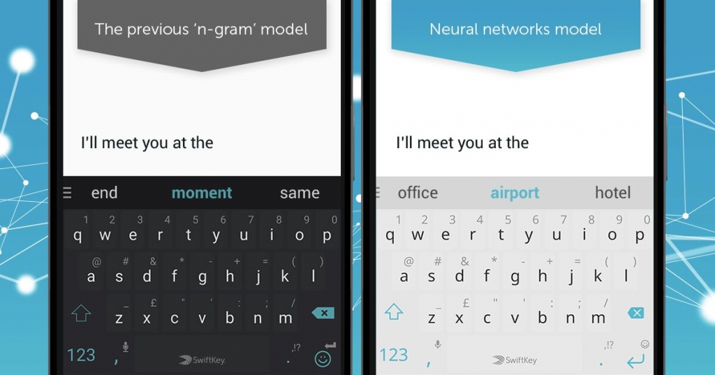 SwiftKey update introduces neural network for improved typing prediction and autocorrect