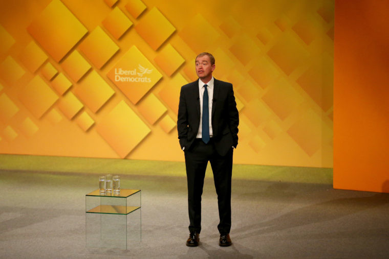 Tim Farron at the Lib Dem conference