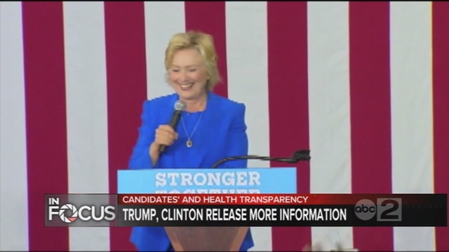 Trump Clinton release medical information                      WMAR