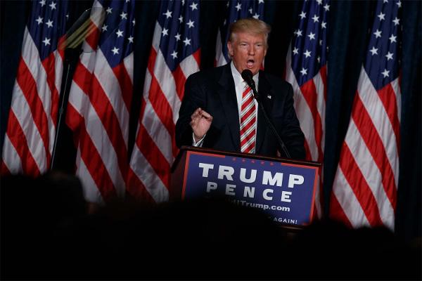 Republican presidential candidate Donald Trump speaks about national security Wednesday Sept. 7 2016 at the Union League in Philadelphia