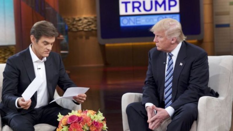 Dr. Oz on Trump's Medical Checkup: He's 'Healthy Enough' to Be President