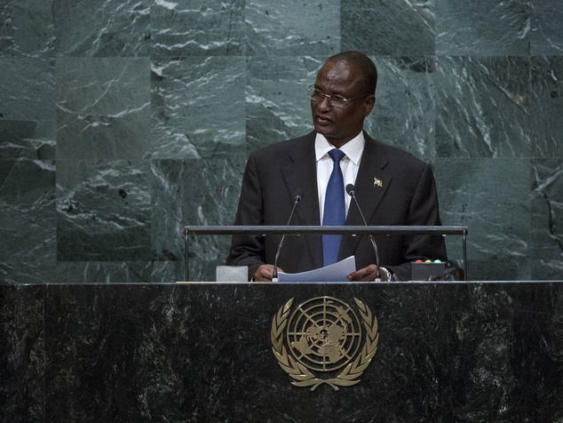 South Sudan's Vice President Taban Deng Gai addresses the 71st session of the United Nations General Assembly at U.N. headquarters Friday Sept. 23 2016