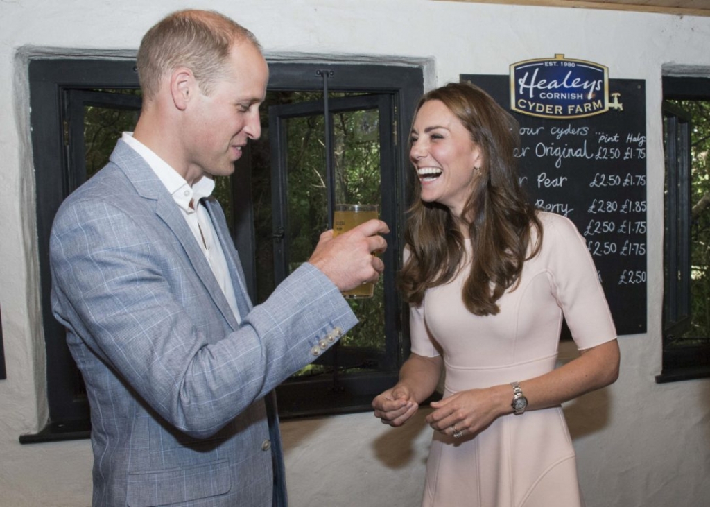 Prince William Duke of Cambridge and Catherine Duchess of Cambridge visit Healey's Cornish Cider Farm in Truro on Sept. 1. The duchess has brought global attention to the clothing she wears creating the market for brands like U.K.-based L.K. Benne