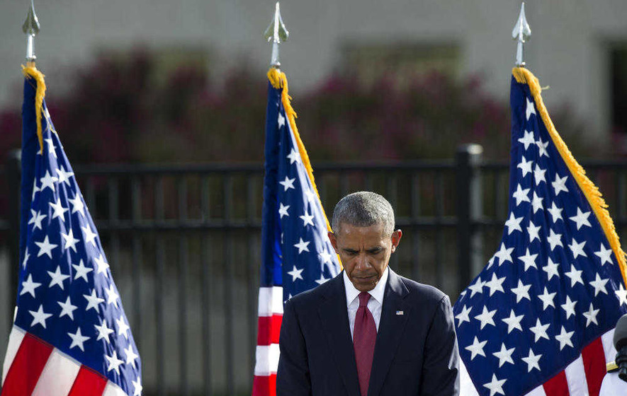 Barack Obama leads America in remembering victims of 9/11