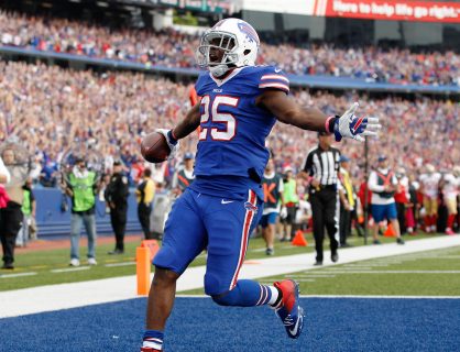 Oct 16 2016 Orchard Park NY USA Buffalo Bills running back Le Sean McCoy scores a touchdown during the game against the San Francisco 49ers at New Era Field. Mandatory Credit Kevin Hoffman-USA TODAY Sports