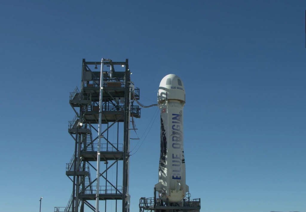 Blue Origin's New Shepard rocket survived an in-flight test launch in West Texas Wednesday