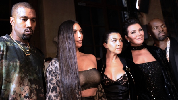 The extended Kardashian clan had been in Paris for Fashion Week including rapper Kanye West Kim Kardashian Kourtney Kardashian Kris Jenner and Corey Gamble seen on Sept. 29. Since Kim Kardashian was robbed in her Paris flat early Monday