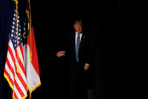 Carlo Allegri  Reuters
Republican presidential nominee Donald Trump speaks at a campaign event in Charlotte North Carolina Oct. 26 2016