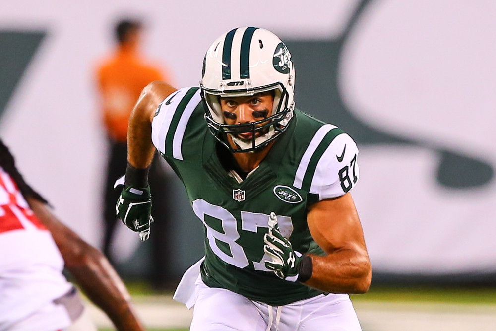 27 AUG 2016 New York Jets wide receiver Eric Decker during the preseason game between the New York Jets and the New York Giants played at Met Life Stadium in East Rutherford,NJ