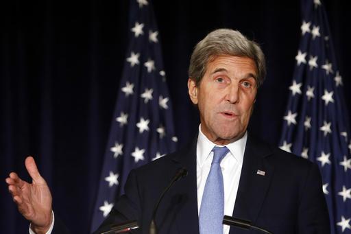 Secretary of State John Kerry speaks in New York. Kerry is threatening to cut off all contacts with Moscow over Syria unless Russian and Syrian government attacks on Aleppo end. The State Department says Kerry