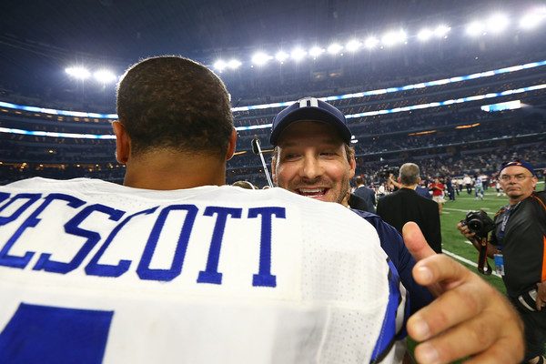 Dak Prescott and Tony Romo