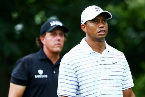 Tiger Woods and Phil Mickelson