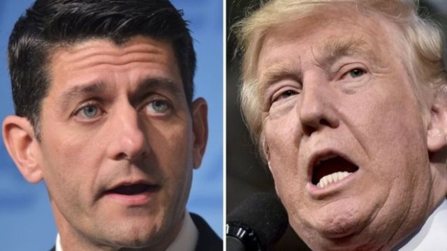 Trump assails Ryan for ditching him, battles for GOP support