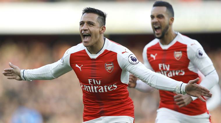 Alexis Sanchez Sanchez Sanchez goal Arsenal vs Bournemouth Bournemouth vs Arsenal Wenger premier League Football news. Football