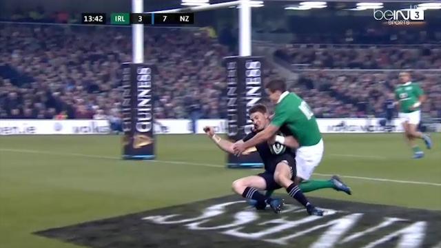 Questions over Beauden Barrett try