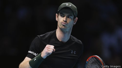 Andy Murray weathered an early storm to take the first set 6-4