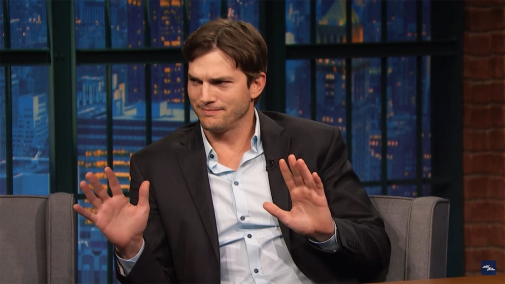 Protester confronts Ashton Kutcher at event promoting Airbnb