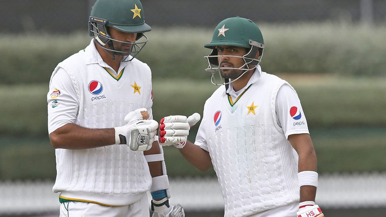 Babar Azam ran out of batting partners 10 runs short of a first Test hundred for Pakistan