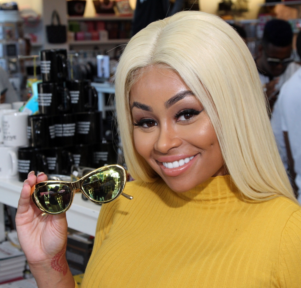 Blac Chyna seen at Launch of the New Amber Rose Eyewear Collection at Kitson Melrose on Wednesday