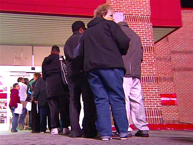 Black Friday shoppers camping out for the doorbuster deals