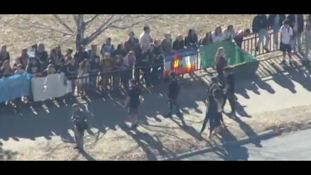 Boulder teens walk out of class to protest Donald Trump