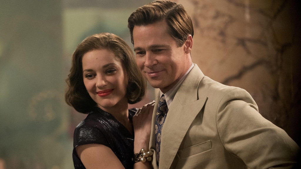 Brad Pitt plays Max Vatan and Marion Cotillard plays Marianne Beausejour in Allied